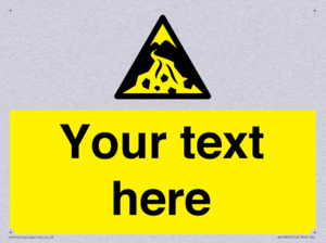 Custom Warning: Debris flow zone